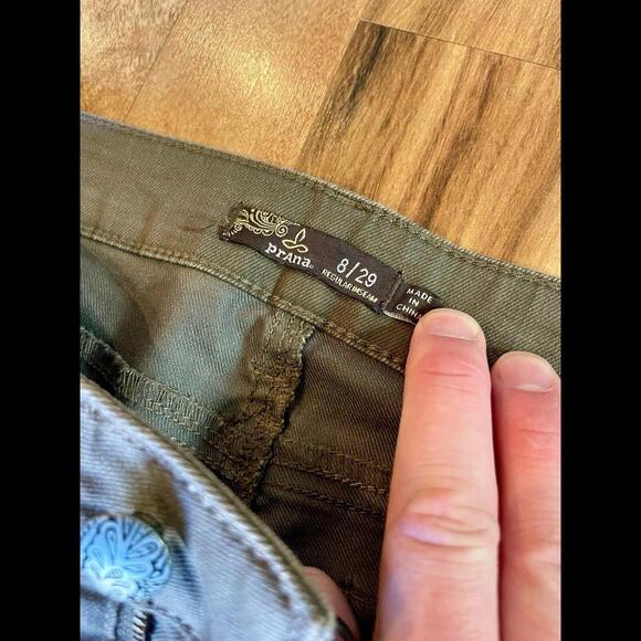 Prana Green Jeans Pants women Sz 8/29 (A1) - Picture 3 of 5